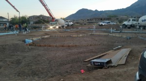 Foundation for custom home in Albuquerque, NM